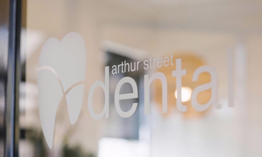 dentist coffs harbour | Arthur Street Dental Logo on Door